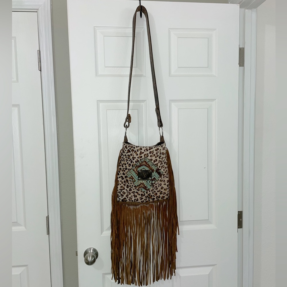Western Fringe Purse with LV accent